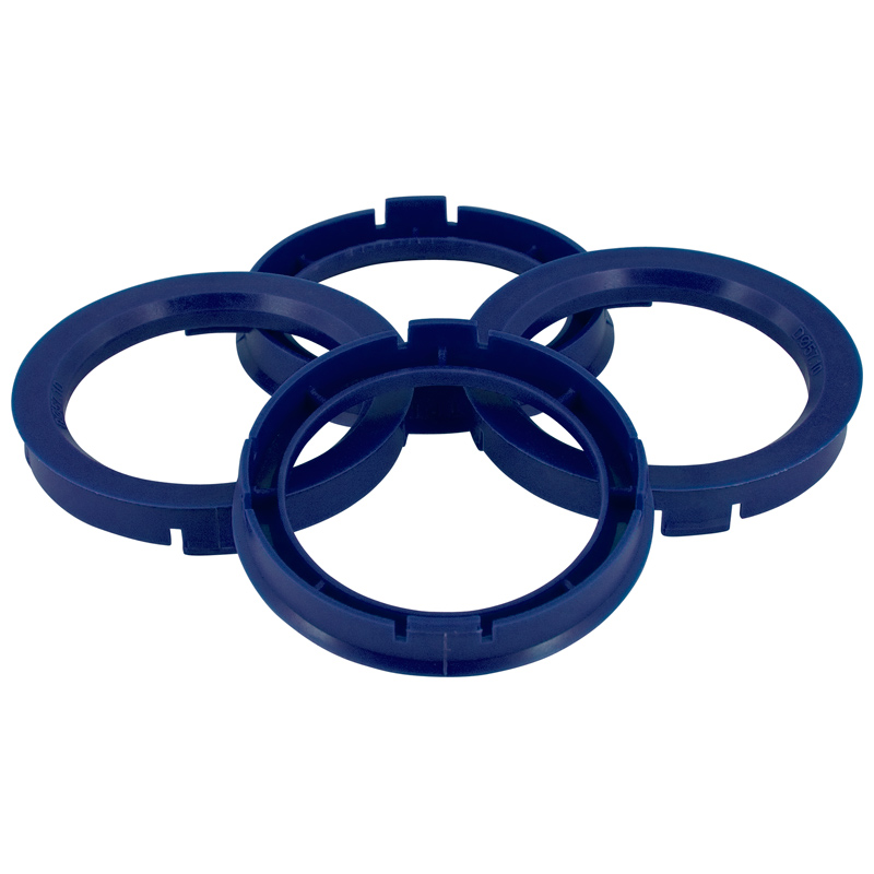 Set TPI Centreerringen - 64.0->56.6mm - Reflex Blauw