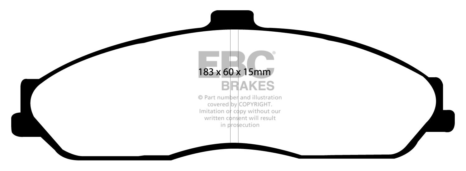 EBC Brakes HOLDEN HSV (Aust/NZ) VU STD 2001-2002 Remblokken voor