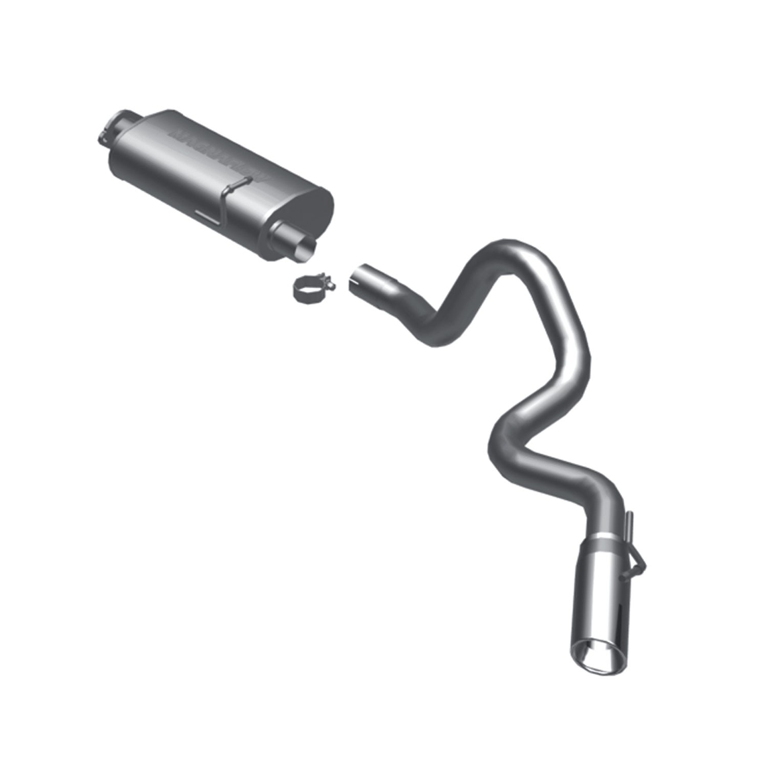 Land Rover Cat-Back 94-97 LR Defender 90 V-8 Magnaflow EXOT