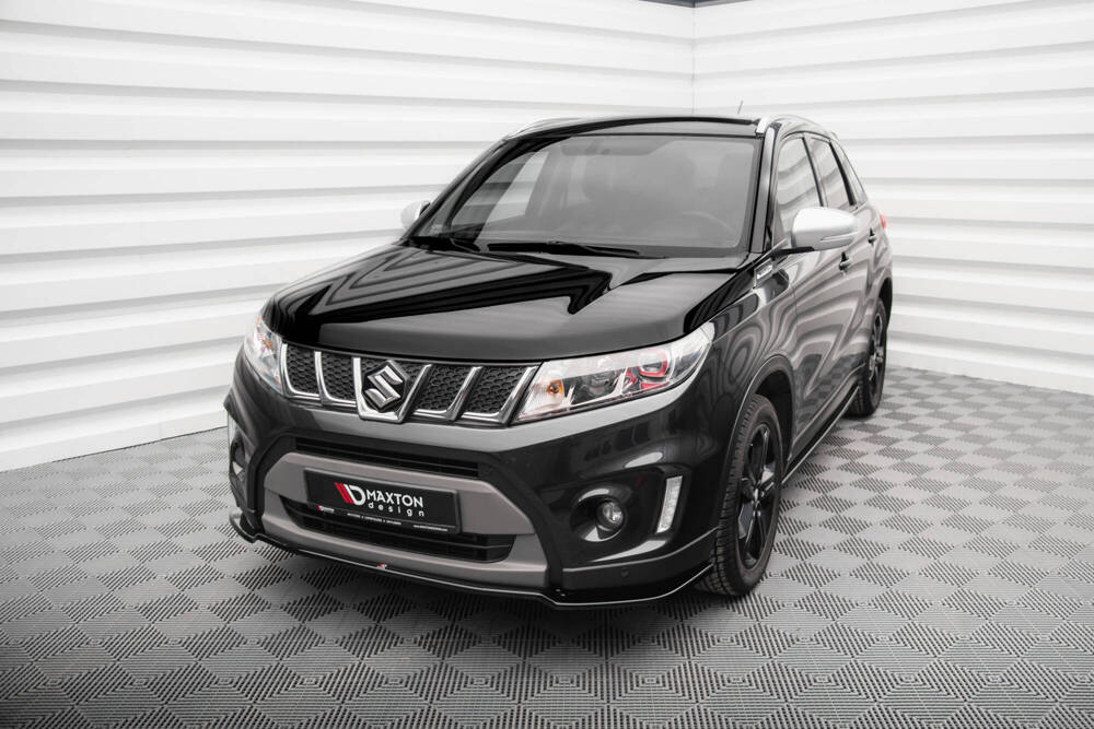 Voorspoiler V.1 Suzuki Vitara S Mk2 Maxton Glans Zwart