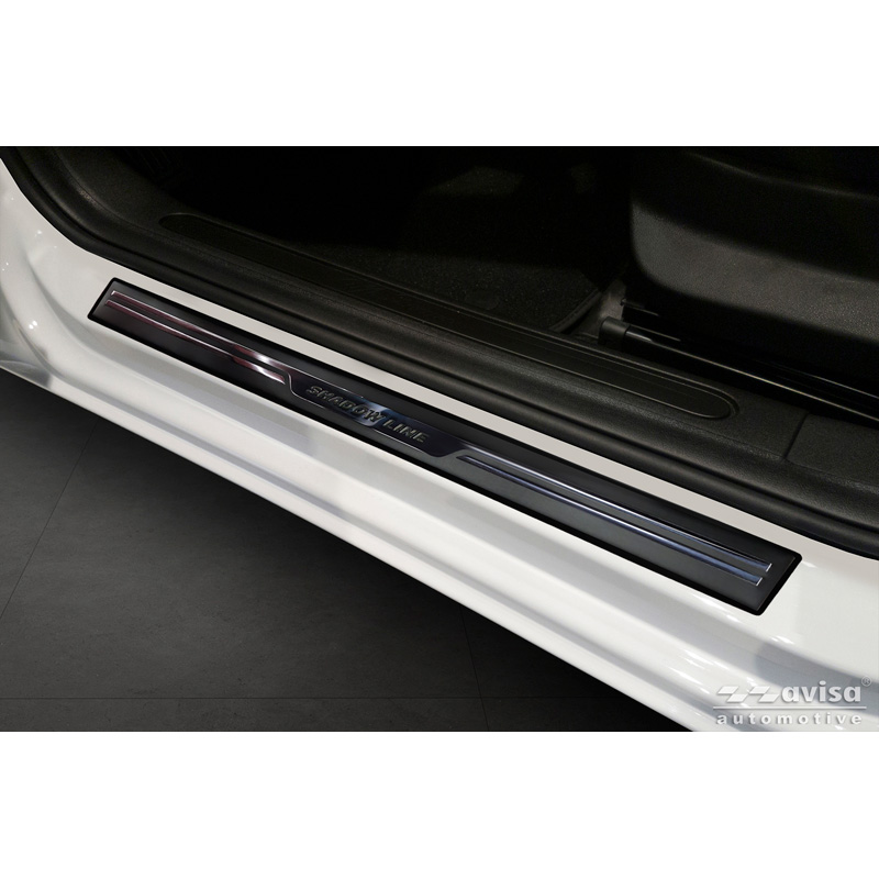 Avisa Universele Instaplijsten 'Shadow Premium' Aluminium/Zwart - 2-Delig - 54 x 4 cm