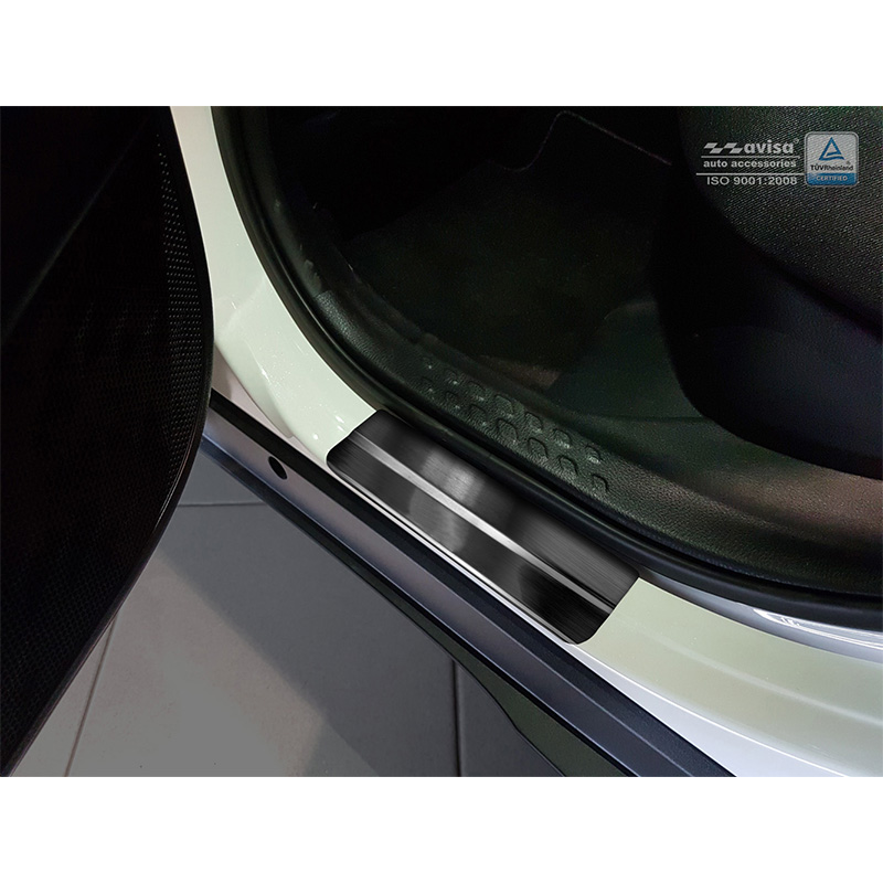 Zwart RVS Instaplijsten  Toyota C-HR 2016-2019 & FL 2019-2023 & RAV4 IV FL 2016-2018 & Lexus NX 2014-2021 - 'Exclusive' - 4-delig