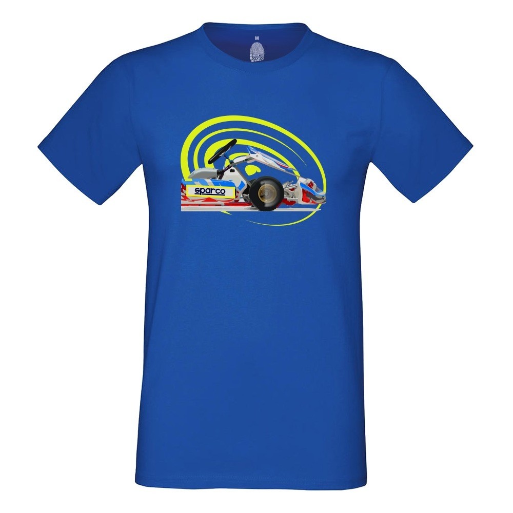 Sparco T-Shirt 'Go' Blauw