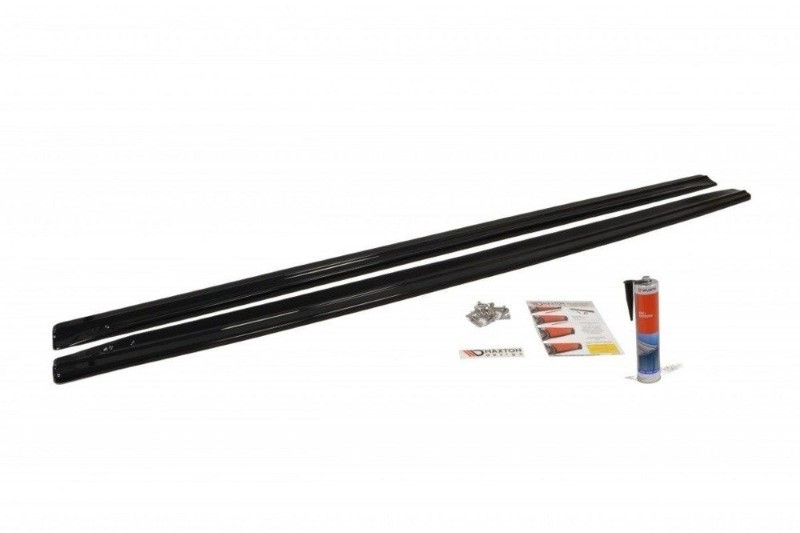 Zijskirts Diffusers Audi RS6 C6 Glanzend Zwart