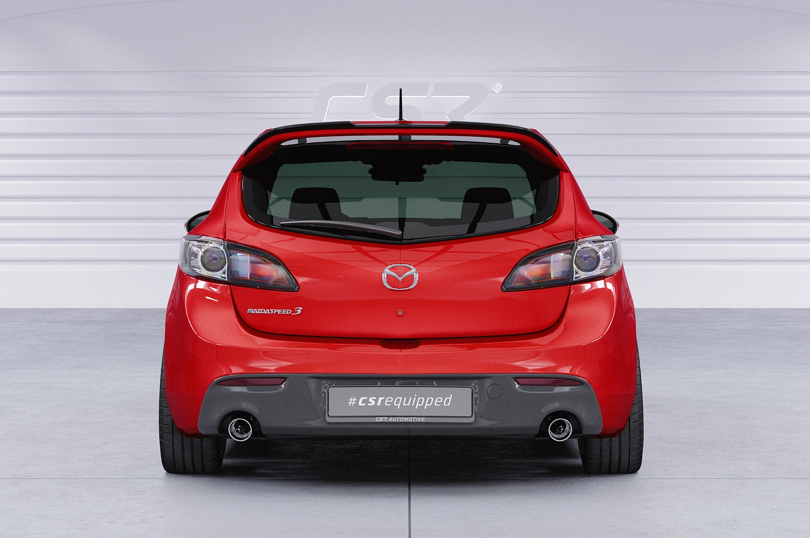 Achterspoiler Mazda 3 (Typ BL) MPS Glans Zwart 06/2009-10/2013 – CSR