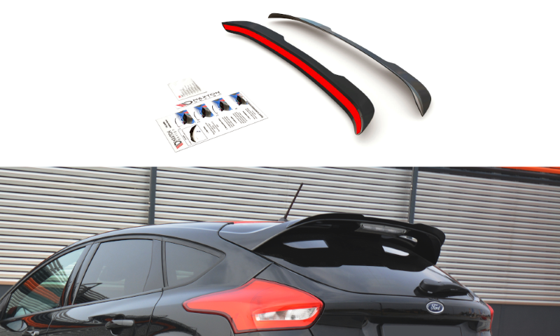 Spoilerkap Ford Focus ST-Line Mk3 FL Glanzend Zwart Maxton