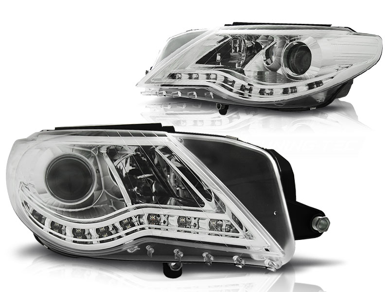 Koplampen VW Passat CC 08-12 DRL Chroom