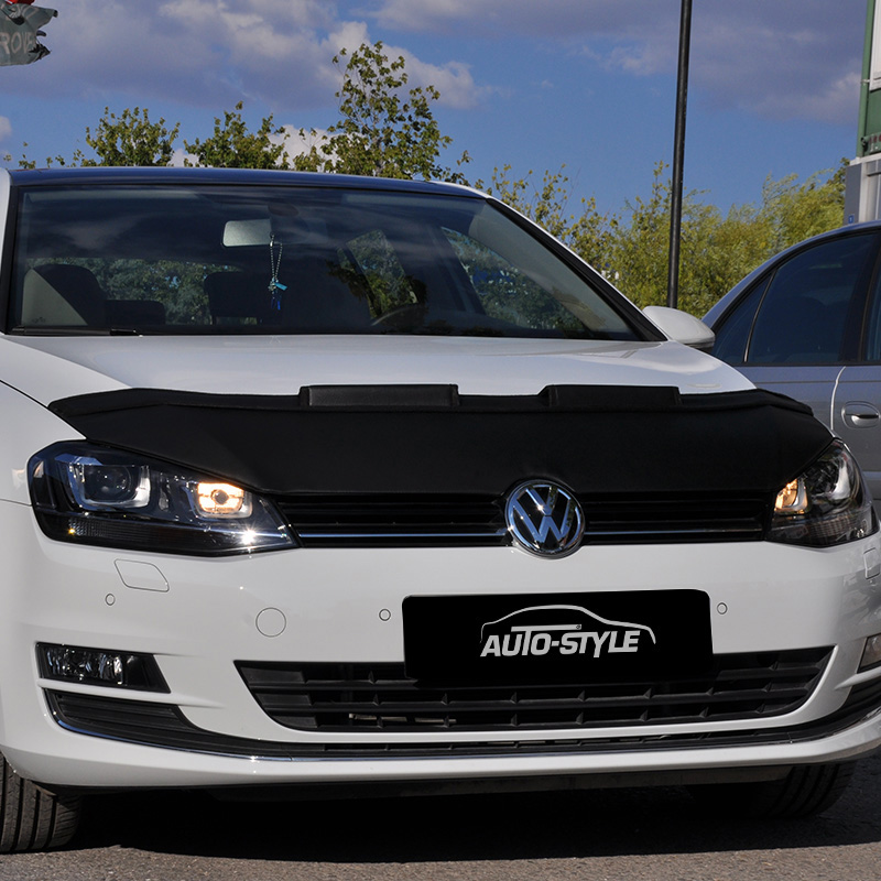 Motorkapsteenslaghoes  Volkswagen Golf VII 2012- zwart