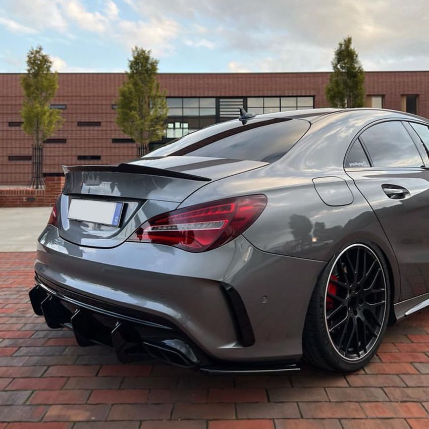 Diffuser Mercedes CLA 45 AMG C117 FL Glans Zwart
