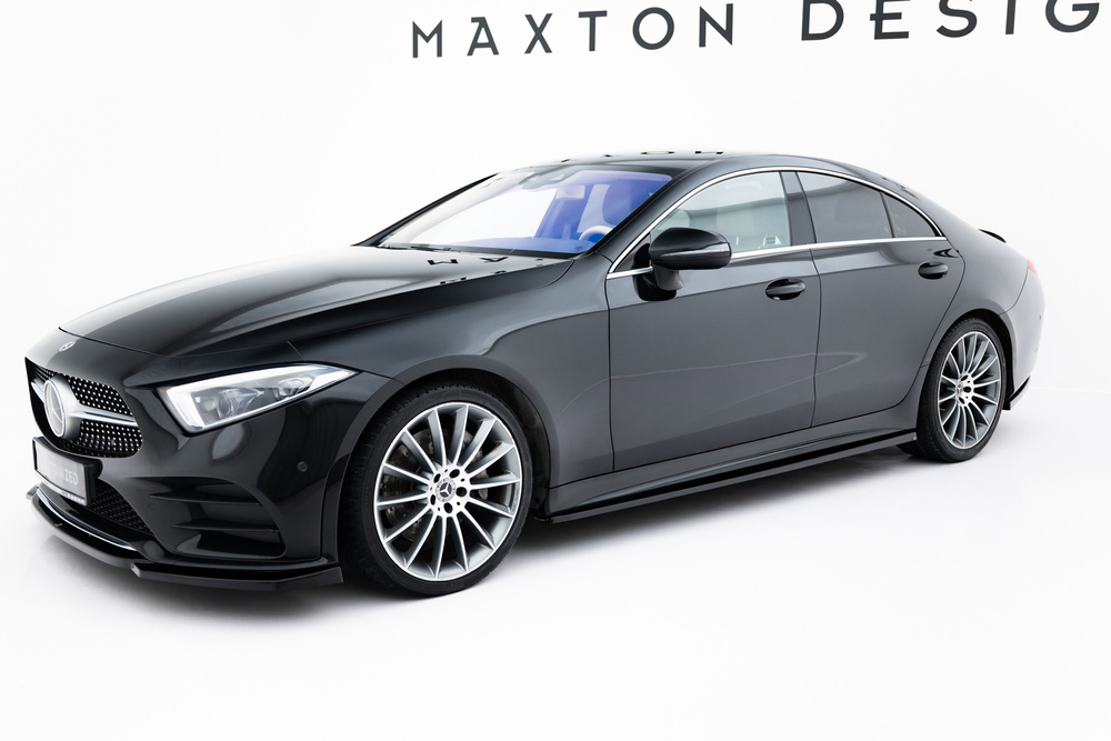 Zijskirts Mercedes AMG CLS AMG Pakket C257 Maxton Glans Zwart