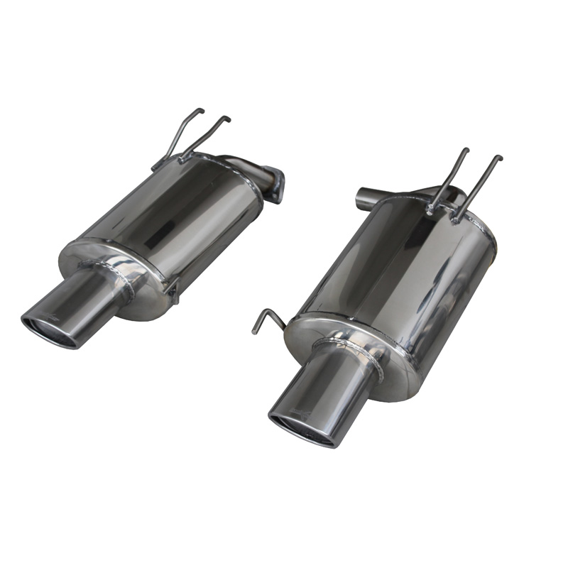 100% RVS Dubbele Sportuitlaat  Honda Accord 2.4 Executive 2003- Links/Rechts 120x80mm