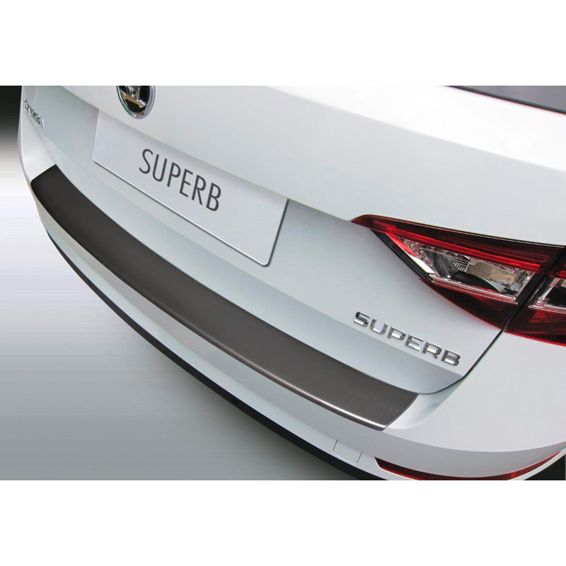 ABS Achterbumper beschermlijst  Skoda Superb Combi 9/2015- Zwart