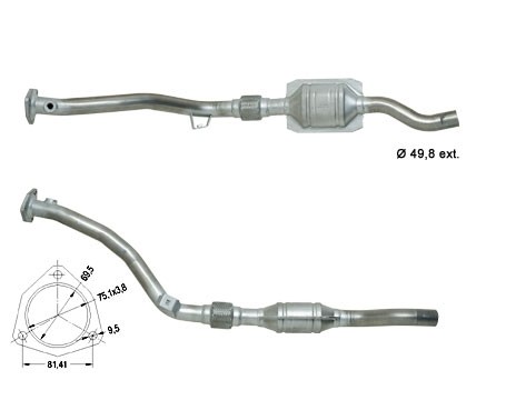 Audi A6 2.4i 2393 cc 121 Kw / 165 cv ALF Magnaflow CAT Bouwjaar: