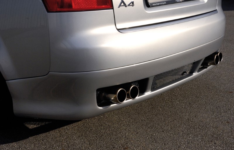 Achterbumper Diffusor Audi A4 8E Sedan Rieger