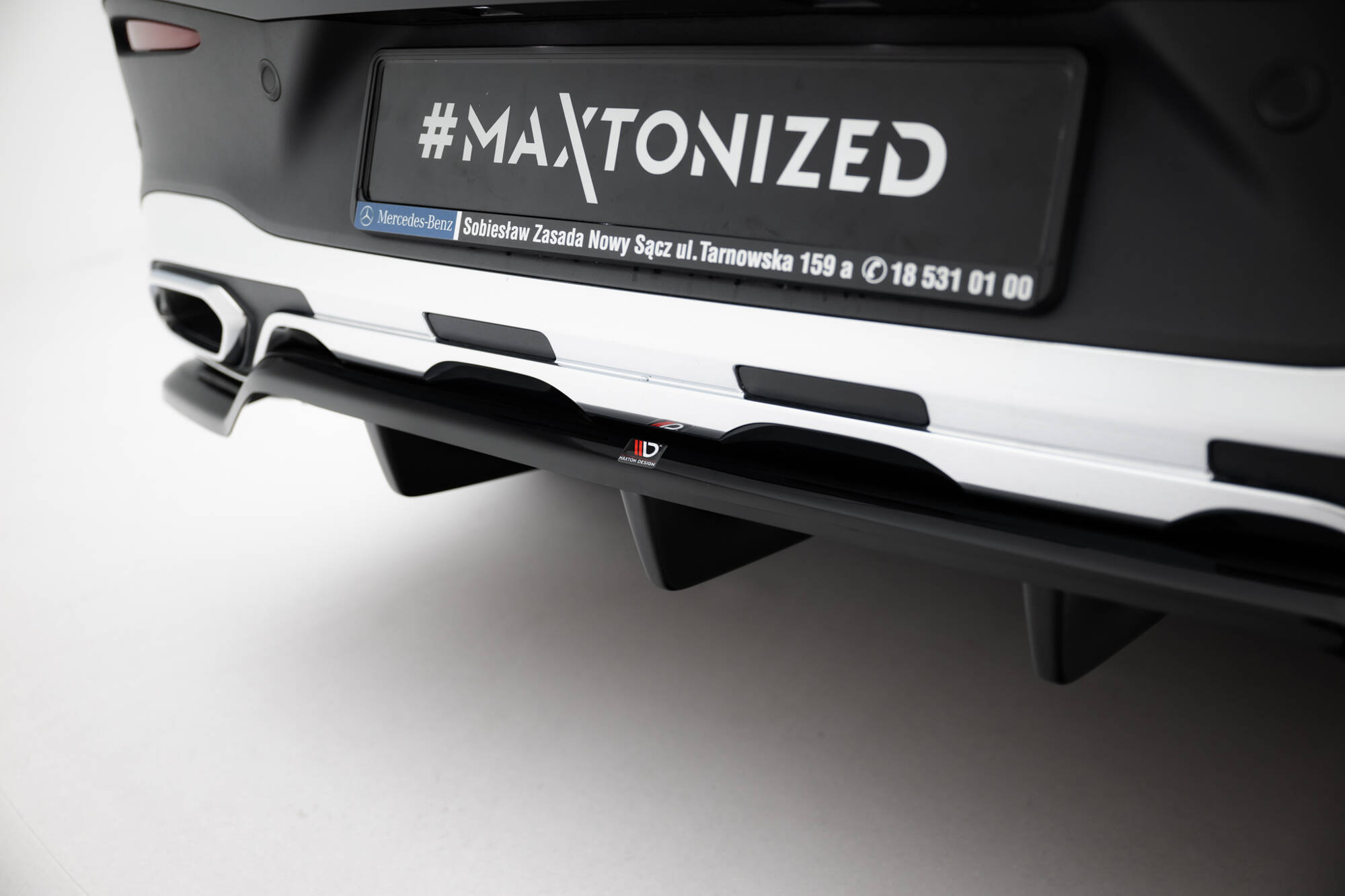Bodykit Mercedes-Benz GLC Coupe AMG-Line C254 Maxton Glanzend zwart