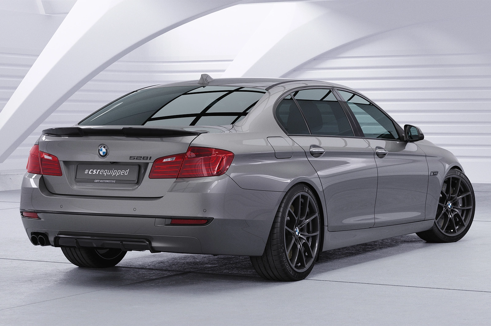 Achterspoiler BMW 5er F11 glans zwart