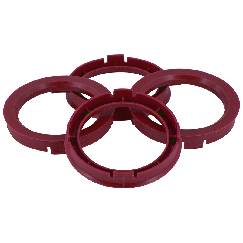 Set TPI Centreerringen - 70.4->56.1mm - Ruby Rood