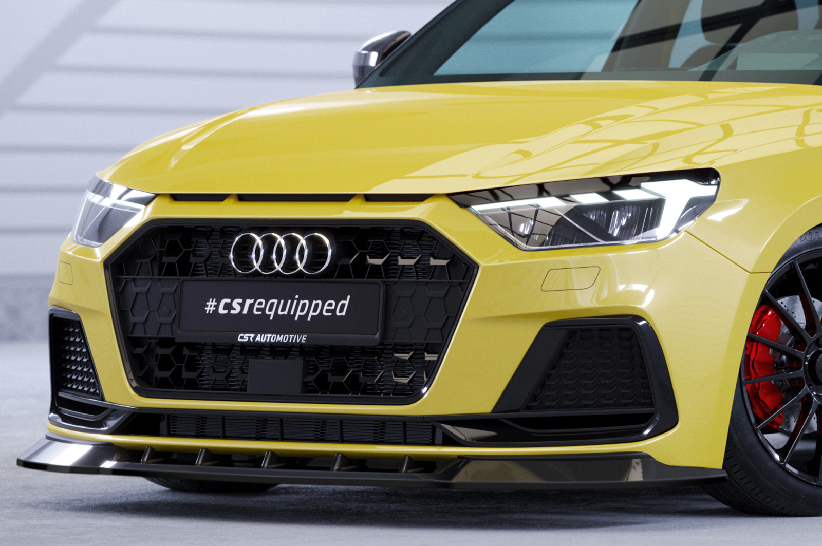 Voorspoiler Audi A1 (Type GB) CSR mat zwart