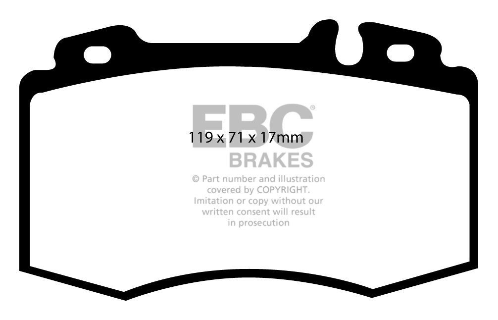 EBC Brakes MERCEDES E-Class (W211) E320 TD 2003-2009 Remblokken