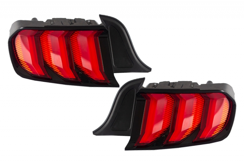 Achterlichten Ford Mustang VI S550 15-19 Dynamic Rood/Zwart