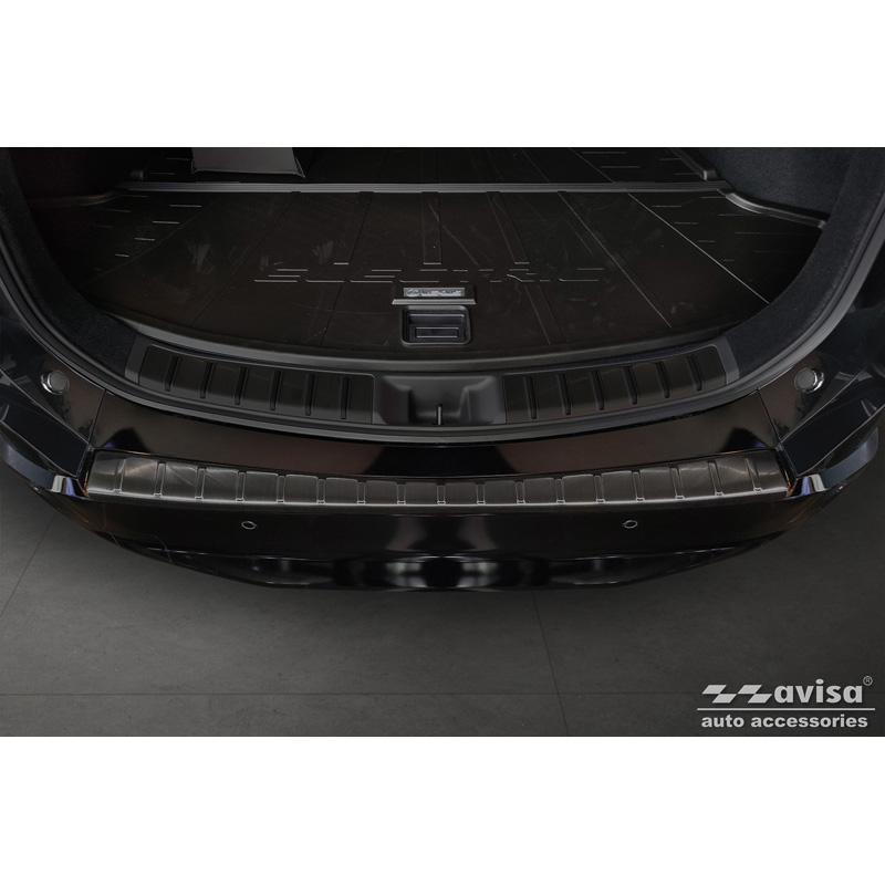 Zwart RVS Achterbumperprotector  Lexus RZ 2023- 'Ribs'