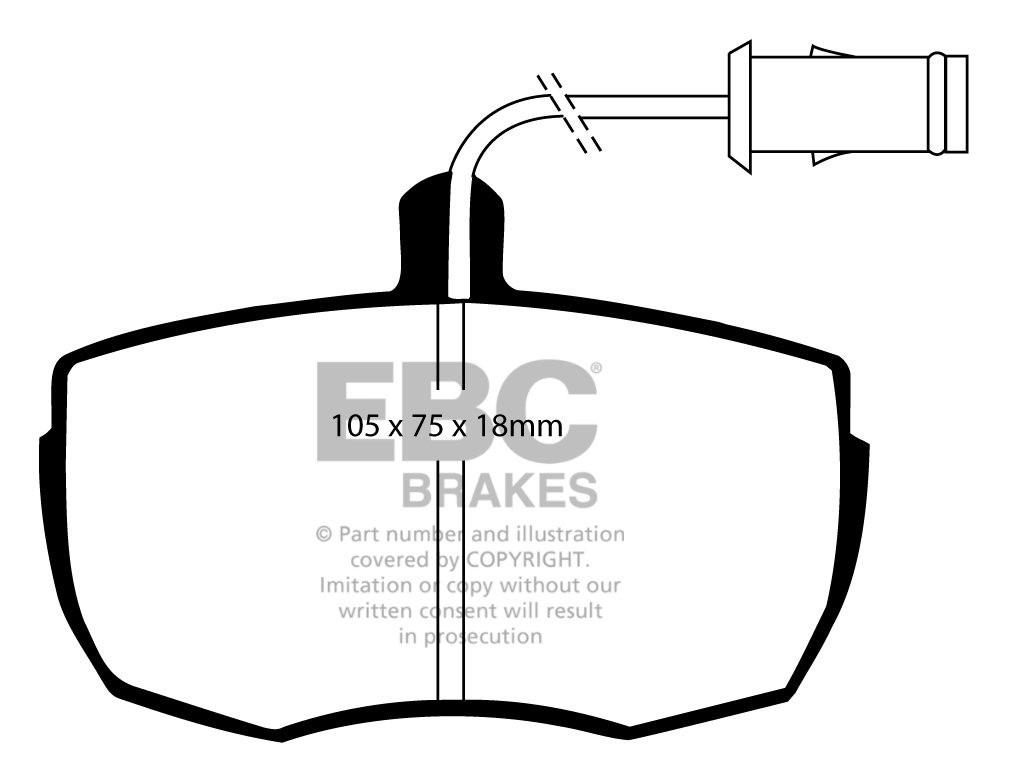 EBC Brakes IVECO BEDRIJFSWAGEN Daily (82-90) 28.8 82-86 Remblokk