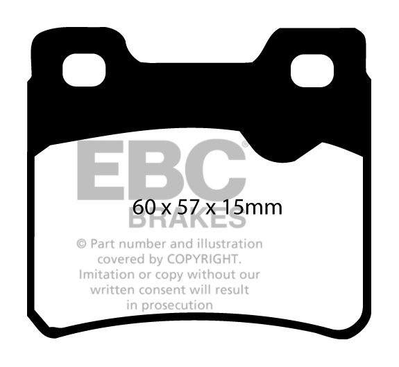 EBC Brakes OPEL Astra F 1.8 91-98 Remblokken achterzijde greenst