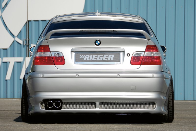 Spoilerzwaard voor Achterbumper Diffusor BMW E46 Sedan vanaf 2002 Rieger