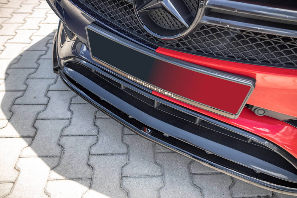 Voorspoiler V.1 Mercedes A45 AMG Aero Pack W176 FL Maxton Glans Zwart