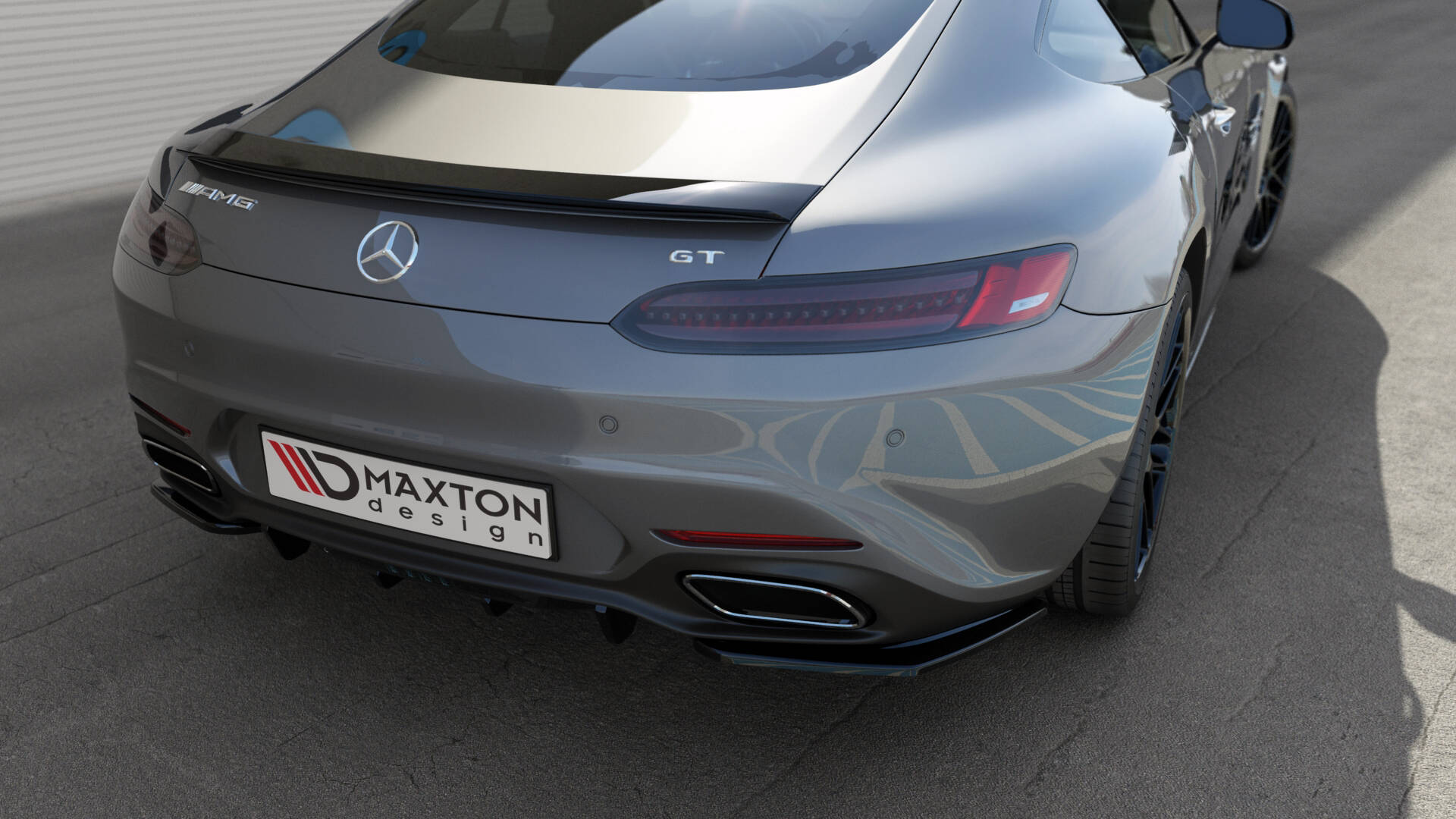 Spoiler Cap Mercedes AMG GT / GT S C190 Glans Zwart