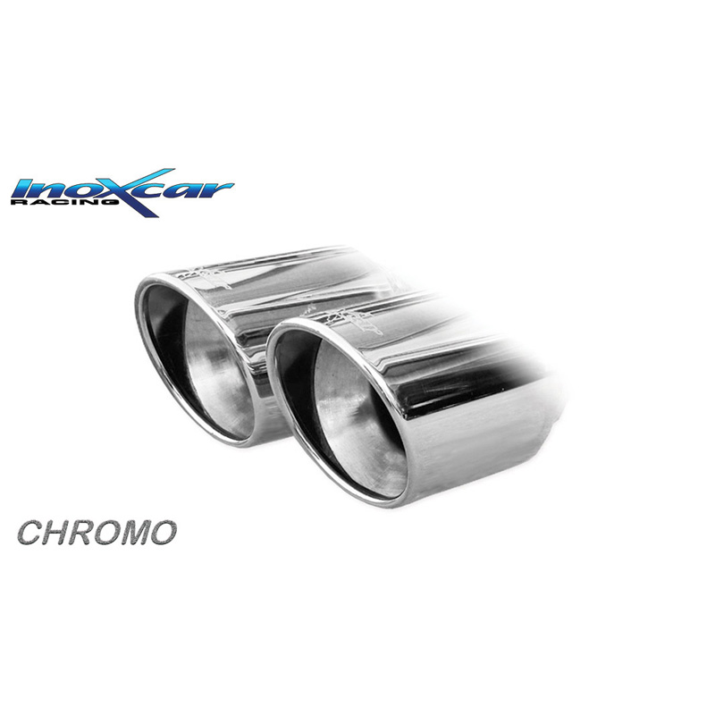 100% RVS Sportuitlaat  Seat Leon 5F 1.4 TSI FR 122pk 2015- 2x80mm X-Race