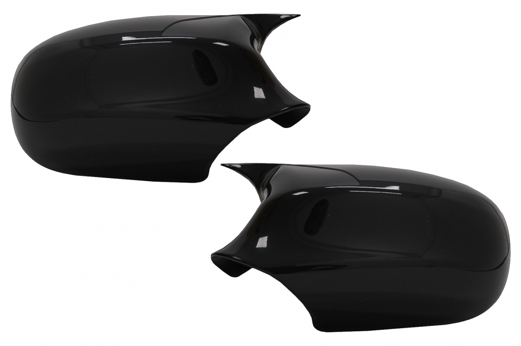 Spiegelkappen M performance Look BMW 3 Serie E90 E91 LCI 08-11 Glans Zwart