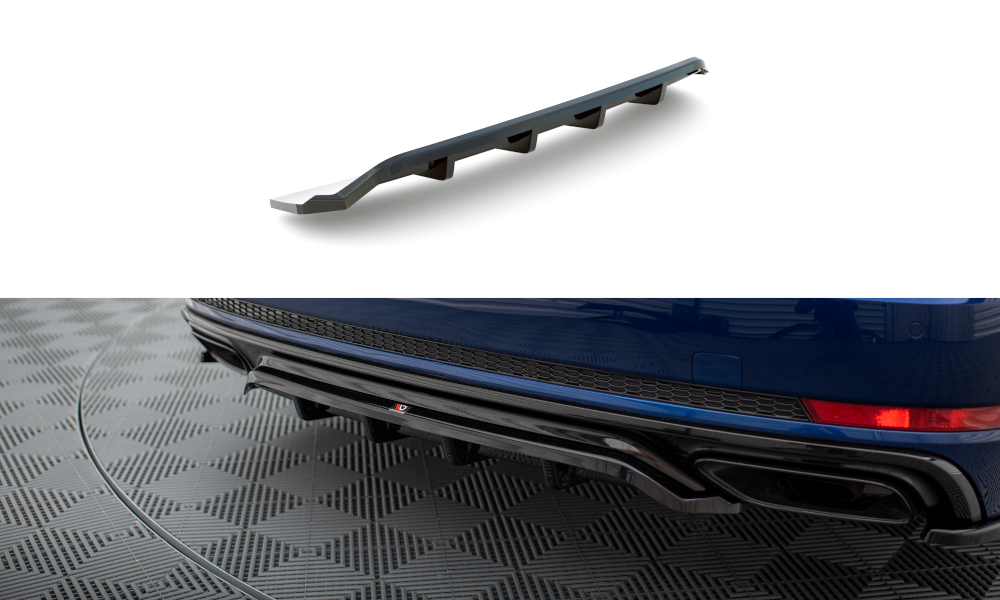Diffuser Audi A4 Competition B9 FL Maxton Glans Zwart