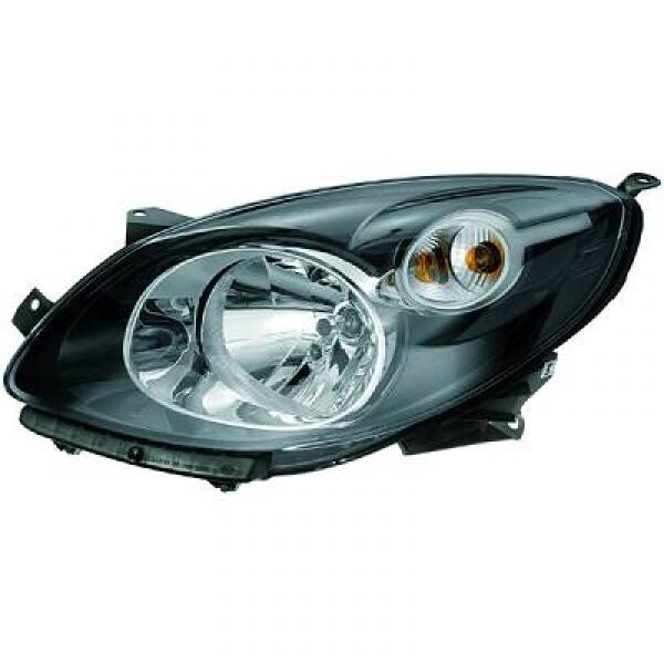 Koplamp links TWINGO 07->> H4/ZWART
