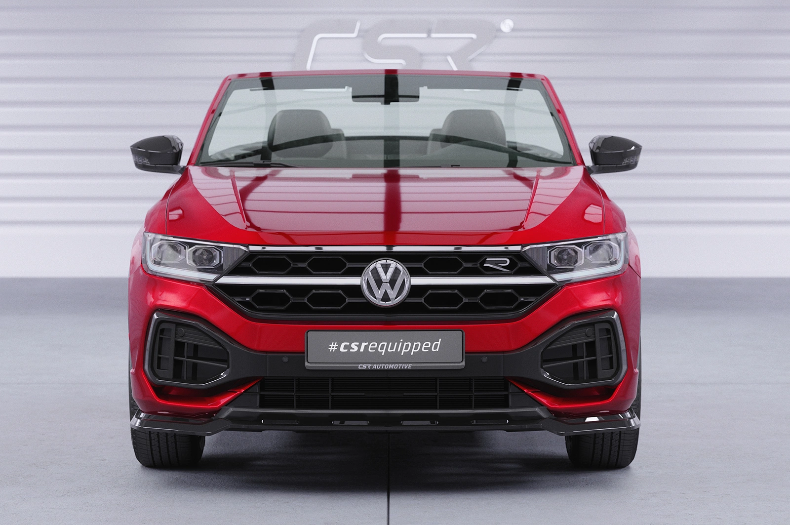 Voorspoiler VW T-Roc (A1) R-Line Glans Zwart Facelift - CSR Design