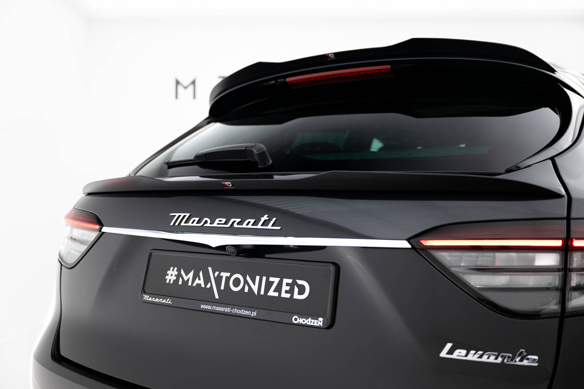 Spoiler Cap Maserati Levante GT MK1 Facelift maxton Glanzend zwart