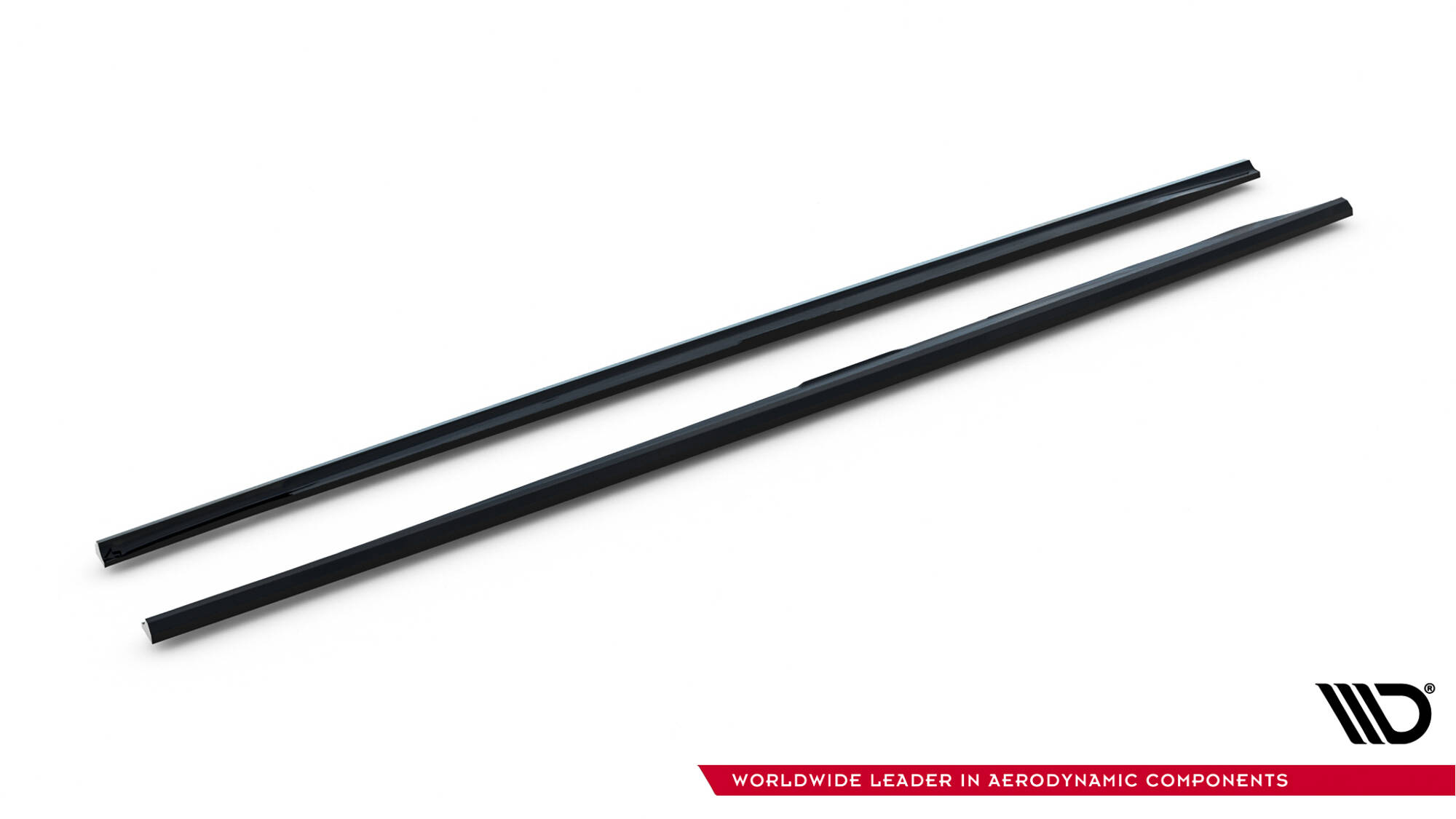 Zijskirts V.2 Audi A6 S-line / S6 C7 Maxton Glanzend zwart