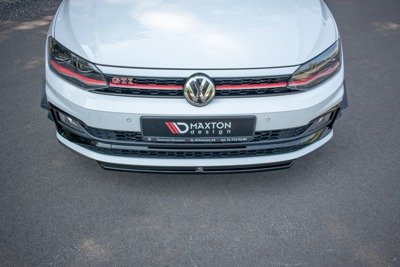 Voorspoiler VW Polo GTI Mk6 Glans Zwart