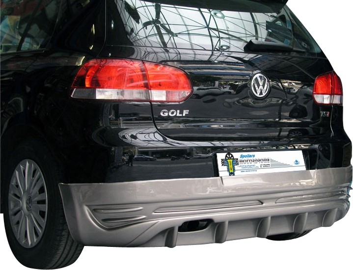 Achterbumper Diffusor VW Golf VI 10/08-