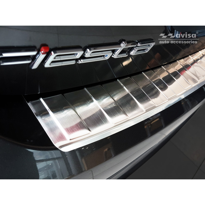 RVS Achterbumperprotector  Ford Fiësta MK8 2017- & Ford Focus III Facelift 2014-2018 'Ribs'