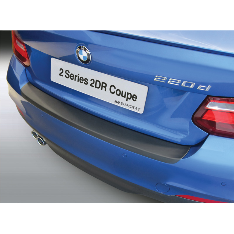 ABS Achterbumper beschermlijst  BMW 2-Serie F22 Coupe 'M-Sport' & M235i 4/2014- & Cabrio 3/2015- Zwart