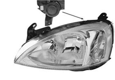 koplamp, Valeo, H7+H7, elektr verstelb, rechts, 10/2002-07/2004