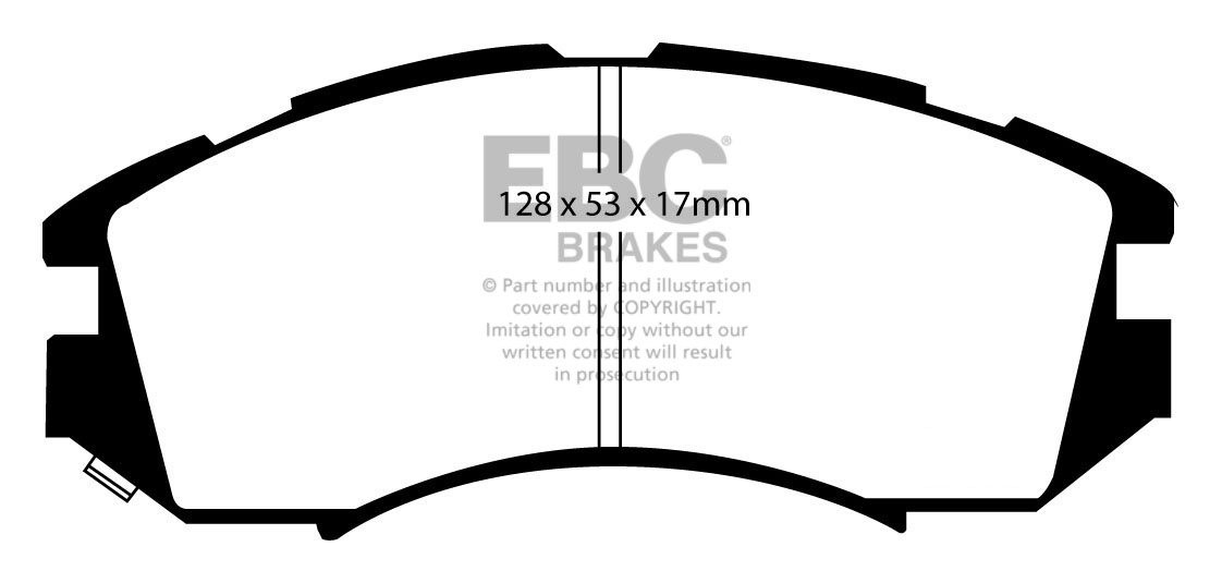 EBC Brakes SUBARU Legacy 2.2 (BG7) 94-96 Remblokken voorzijde gr