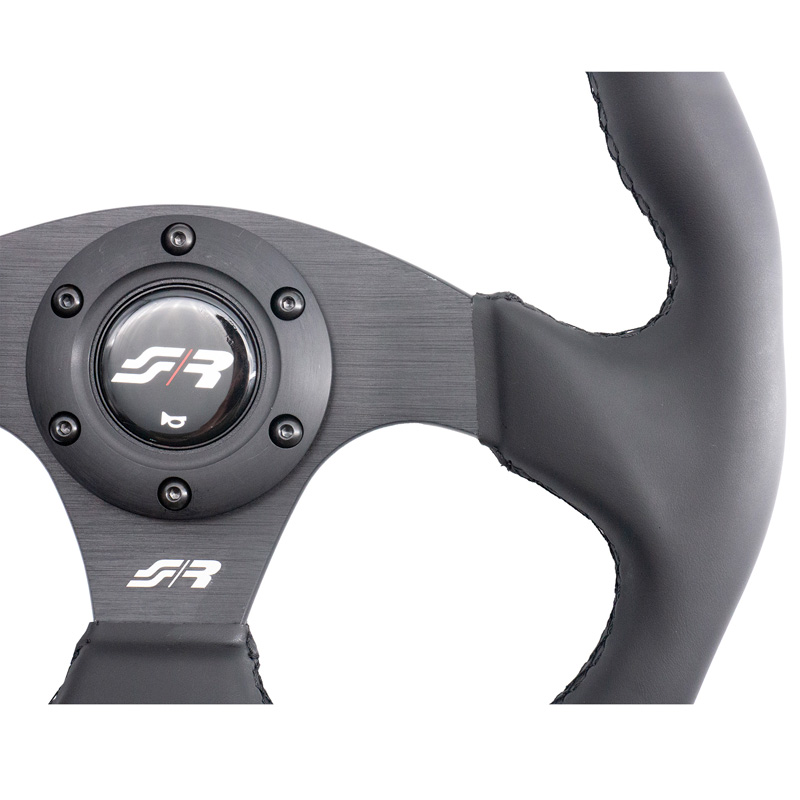 Simoni Racing Universeel Sportstuur 'Need for Speed' - Zwart Eco-Leder - Diameter 330mm
