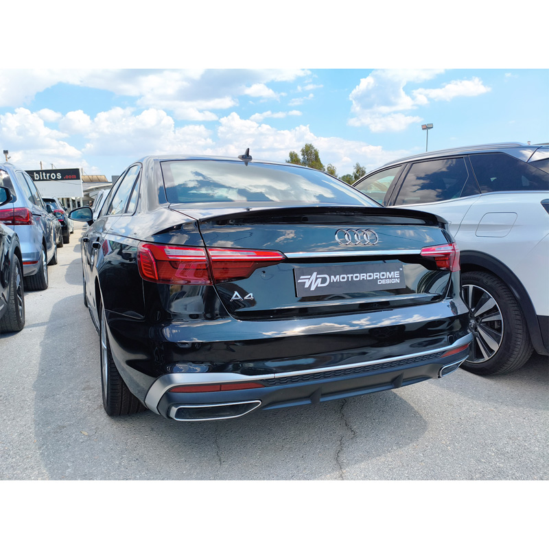 Motordrome Achterspoilerlip  Audi A4 B9 Sedan 2015-2024 (PU)