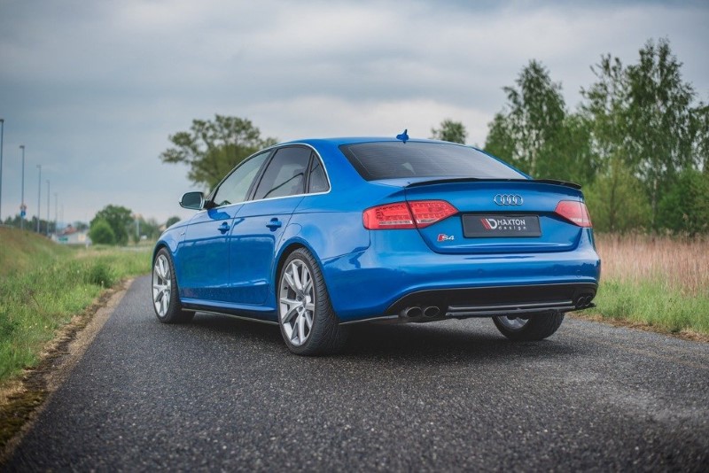 Zijskirts Diffusers Audi S4 / A4 / A4 S-Line B8 / B8 FL Glanzend Zwart