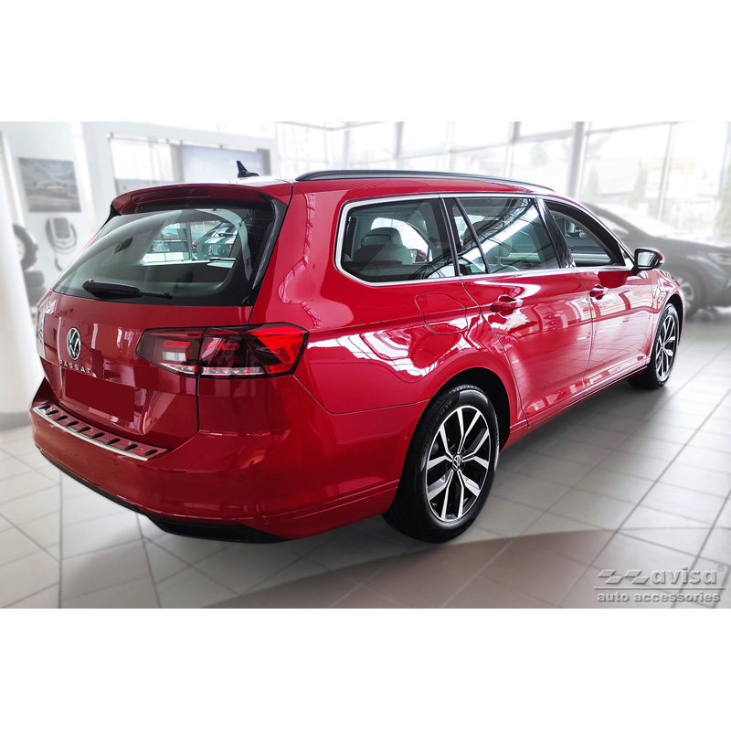 RVS Achterbumperprotector  Volkswagen Passat Variant 2014-2019 & Facelift 2019-2023 (incl. R-Line/Alltrack) 'STRONG EDITION'
