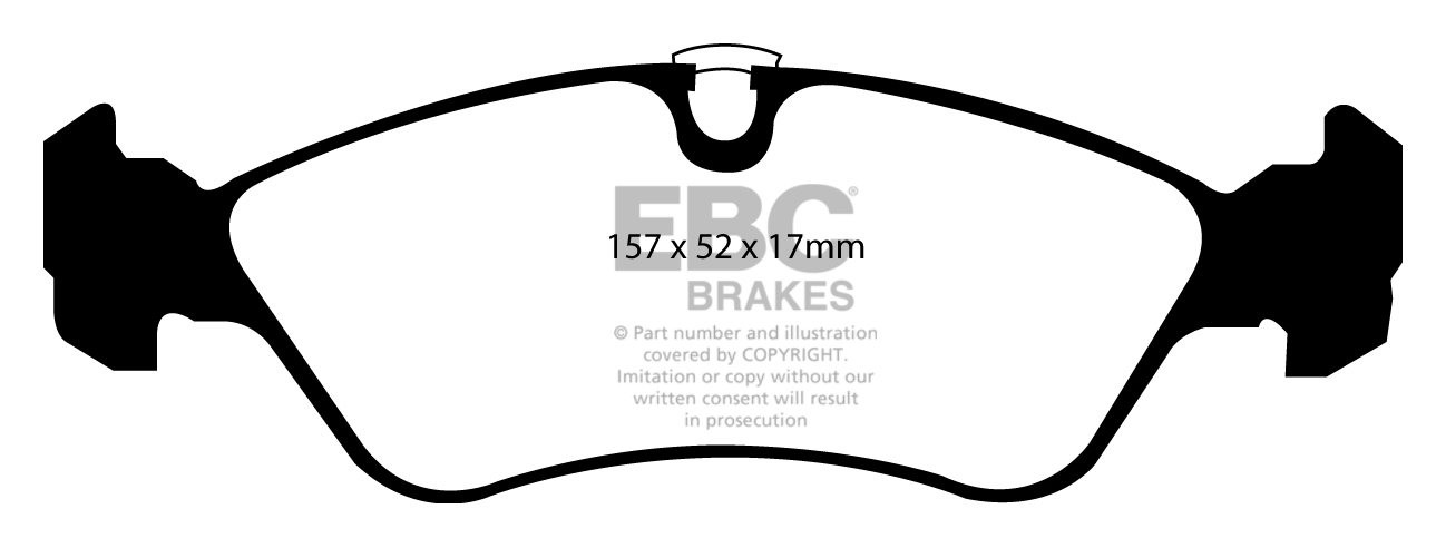 EBC Brakes OPEL Astra F Cabriolet 1.8 94-2001 Remblokken voorzij