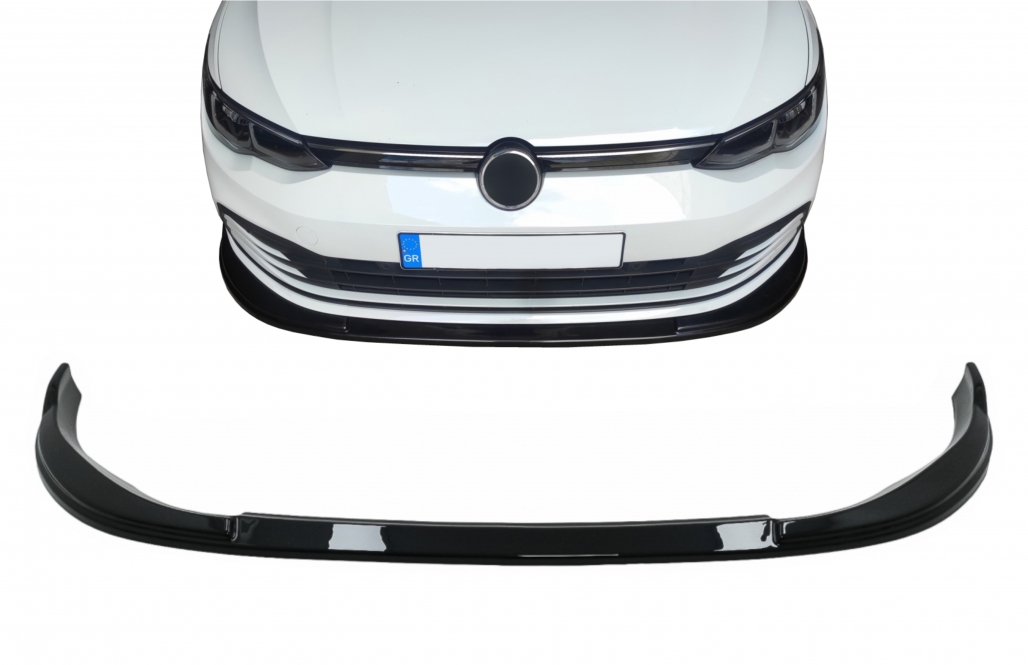 Voorspoiler VW Golf 8 Glans Zwart