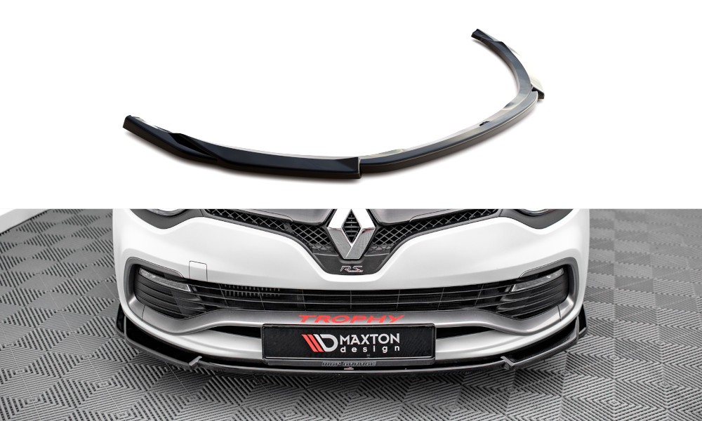 Voorspoiler V.2 Renault Clio 4 RS Maxton Glans Zwart